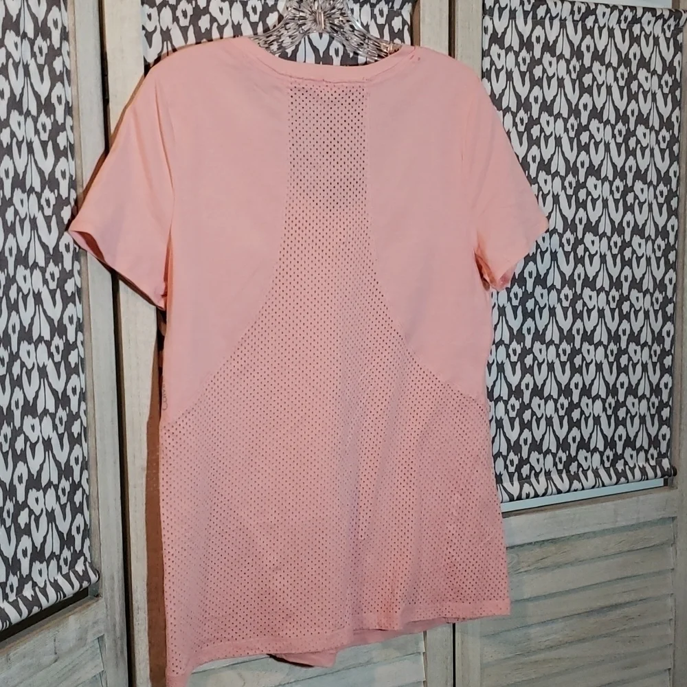 𝅺NWOT Calvin Klein Athleisure/Workout Top Sz M Peach - Picture 4 of 5